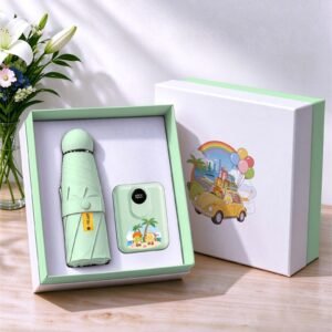 【蛋仔派對限定】蛋仔家族晴雨傘×行動電源時尚禮盒 —— 你的全天候萌趣出行守護者！